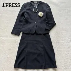J.PRESS✨ツイードノーカラージャケット スカート スーツ セットアップ