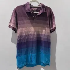 【古着良品】Old Navy グラデーションポロシャツ M