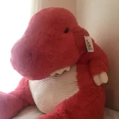 コストコ購入　大きな赤い恐竜　ぬいぐるみのサムネイル