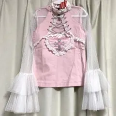 ACDCRAG KISS KILL レースロンT ピンクのサムネイル