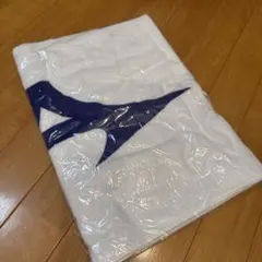 MIZUNO スポーツタオル ホワイト ネイビーのサムネイル