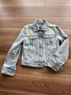 美品⭐︎【GAP】デニムジャケット　ワッペン付き　130㎝