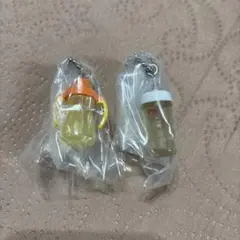 ビジョンミニチャーム　ストローボトル　哺乳瓶白　2個セット　ガチャ　新品未使用