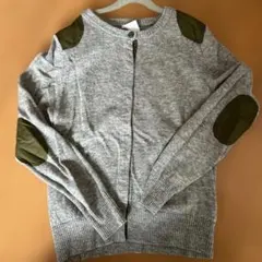 momo⭐️ 様専用☆niko and ... グレー カーディガン 肘パッチ付き