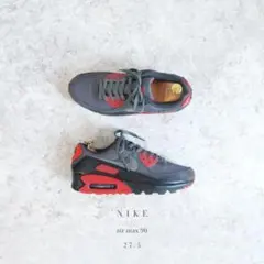 NIKE Air Max 90 27cm アイアングレー レッド
