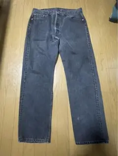 90s LEVIS 501 USA製 ブラック デニム W38 L32