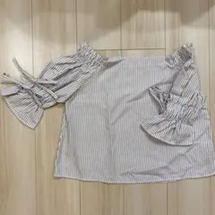 frames RAY CASSIN ストライプ オフショルダー ブラウスのサムネイル