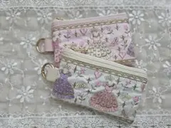 【91】インド刺繍リボンポーチ