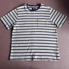 stussy ストライプ　ポケットtシャツ