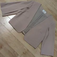 Diagram ノーカラージャケット ピンクベージュのサムネイル