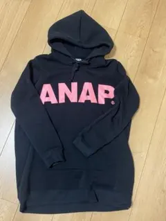 ANAP パーカー ブラック F
