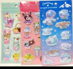 【新品未開封】シェイカーステッカー サンリオ 3種セット シャカシャカ