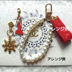 シャネル　スノーフレーク　雪の結晶　ホリデーチャーム　＆ パールストラップ