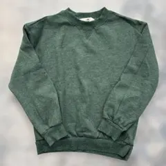 美品　H&M 裏起毛トレーナー ダークグリーン　130 クリスマス