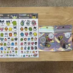 たまごっち　4size STICKER オーロラホログラムシール　4点