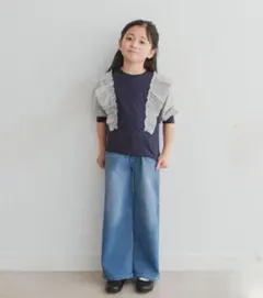 新品・激安！ゴム仕様 デニム イージーパンツ ストレッチ素材 100〜110cm