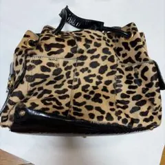 PAULE KA ポールカ トートバッグ ハラコ レオパード ヒョウ柄 フラップ