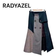 【未使用】RADYAZEL マルチパターン アシンメトリー ロングスカート M