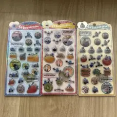 正規品　パペットスンスン ノンノン ゾンゾン　うるちゅるポップシール 3種セット