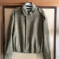 ZARA クロップドフィットフェイクスエードジャケット S