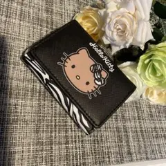 新品！Hello Kitty 三つ折り財布 ブラック⭐️summer SALE⭐️のサムネイル