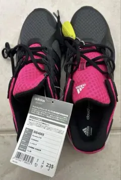 adidas Duramo8Wランニングシューズ23.5cm 黒/ピンク☆新品☆