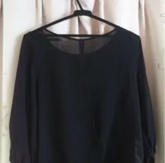 アズル AZUL by moussy ブラウス ブラック