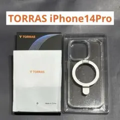 TORRAS トーラス iPhone14Pro ケース 透明 クリア スタンド