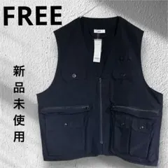 【新品タグ付】WEGO リップストップ ハンティングベスト ブラック Fサイズ