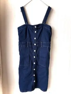 デニムキャミワンピース M