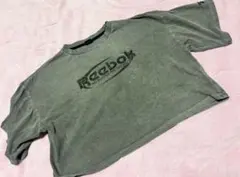 美品★Reebok 160㎝ リーボック　クロップド　Tシャツ　グレーのサムネイル