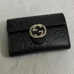 GUCCI グッチ　キーケース　６連　インターロッキング　グッチシマ　GG