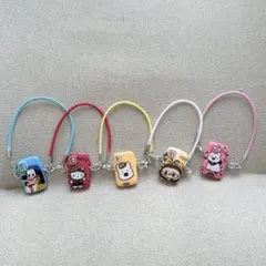 LABUBU ぬいぐるみ着　ラブブ　ショルダー携帯ケース　ミニチェア　５点セット