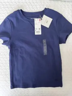 ユニクロ JW ANDERSON ミニT ネイビー S
