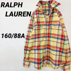 RALPH LAUREN ラルフローレン チェックシャツ イエロー ユニセックス