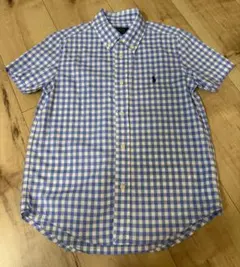 Polo Ralph Lauren 半袖シャツ 青と白チェック