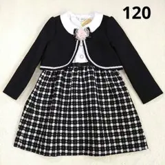 フォーマル セレモニー ボレロ　タグ付ワンピース 120 卒園式 入学式　黒