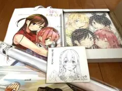 彼女、お借りします　直筆サイン入りキャンバスボード 彼女、お借りします 彼女、お借りします展 宮島礼吏先生複製