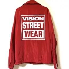 VISION STREET WEAR コーチジャケット レッド L