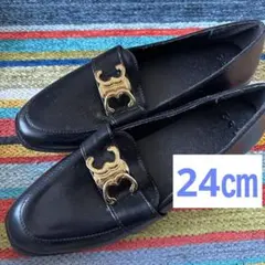 ［新品］モノグラムプレートレザーローファー　グレイル　GRL