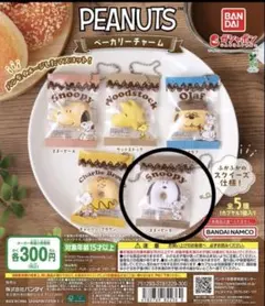 ガチャガチャ PEANUTS スヌーピー ベーカリーチャーム チャー