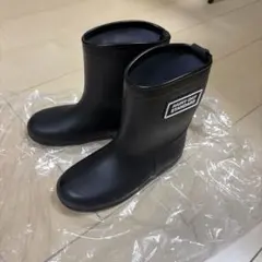 시마무라 키즈 레인부츠 블랙 19cm