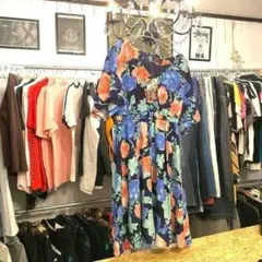 新品未使用GRACE CONTINENTAL フラワーペイントフレアワンピース