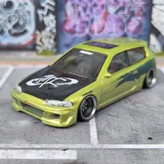 ROCKSTAR シビックタイプR トミカ カスタム ミニカー 深リム ホンダ