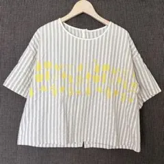 日本製 半袖ブラウス 刺繍入り haupiaのサムネイル