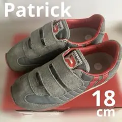 PATRICK スニーカー マジックテープ グレー レッドのサムネイル