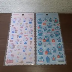 ふわふわサンリオキャラクターズシール　ハンギョドン　ハローキティセット