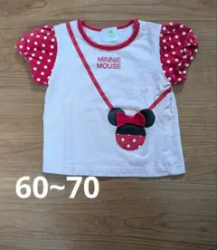 ベビー Tシャツ ディズニー ミニーちゃん 女の子 60~70cm