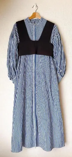 【定価18920円】23SS サステナブル ニットビスチェシャツワンピース 美品