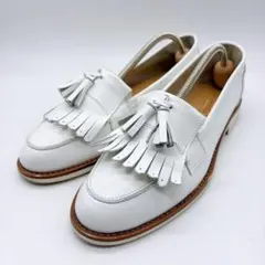 【美品】Stilmoda スティルモーダ 24.5 タッセルローファー ホワイトのサムネイル